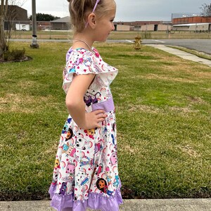 Dollhouse Rainbows Bow Back Twirl Dress image 7