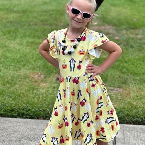Halloween Puppies Twirl Dress