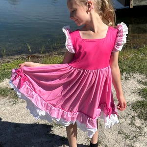 Sleepy Princess Ruffle and Lace Twirl Dress