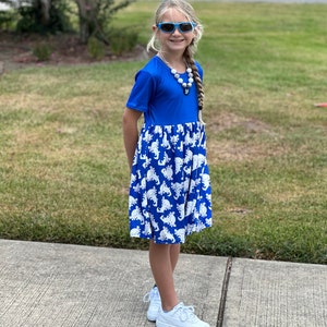 Royal Blue Axolotl Dress