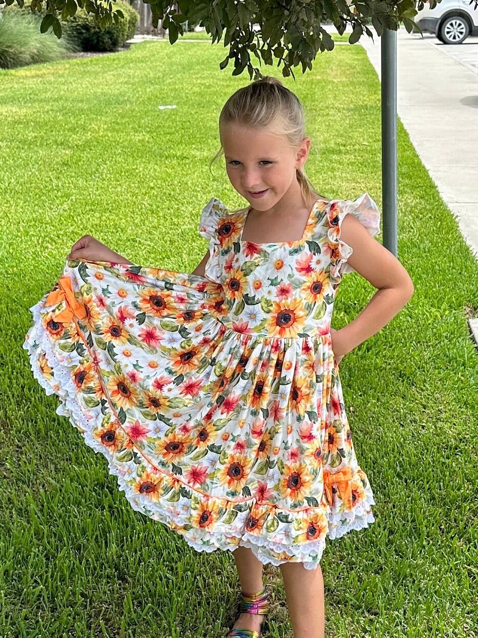 Gold Leaf Anna Twirl Dress