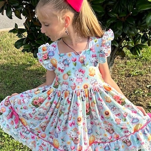 Ruffles and Lace Kawaii Cat Twirl Dress