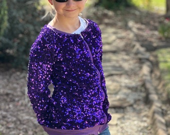 Royal Purple Sequin Jacket