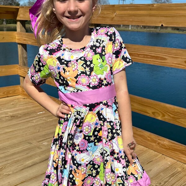 Lollipop Heart Print Pattern Dress