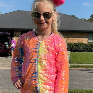 Rainbow Ombré Sequin Jacket