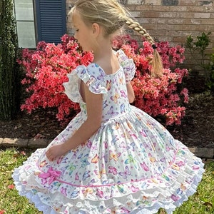 BD Junior B/W Tweed ruffle dress main image 0
