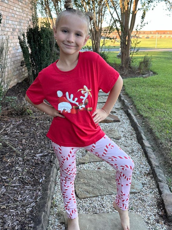 Candy Cane Leggings Etsy