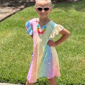 Rainbow Dress 5t Etsy