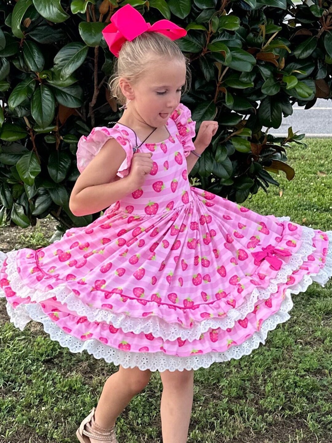 Strawberry Fields Organic Cotton Twirl Dress main image 0