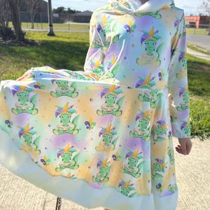 Mardi Gras Animal Embroidered Molly Dress main image 1