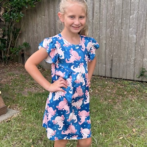 Axolotl Flutter Dress