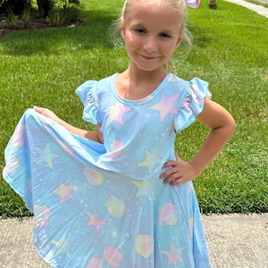 Sea shell twinkles twirl dress
