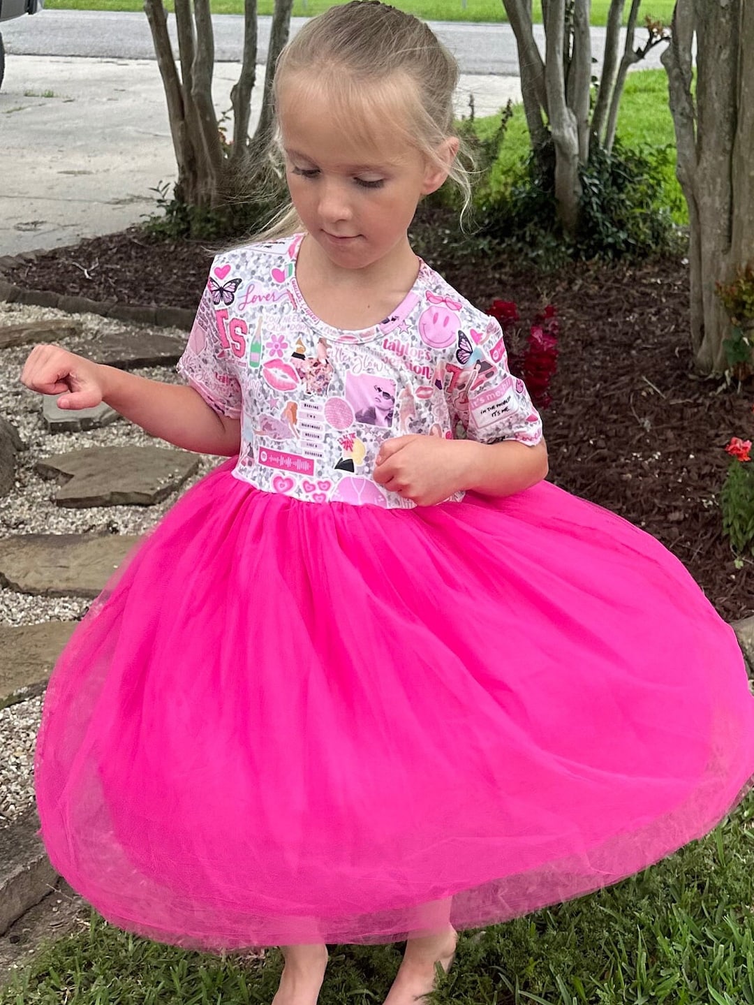 TULLE SWIRL DRESS