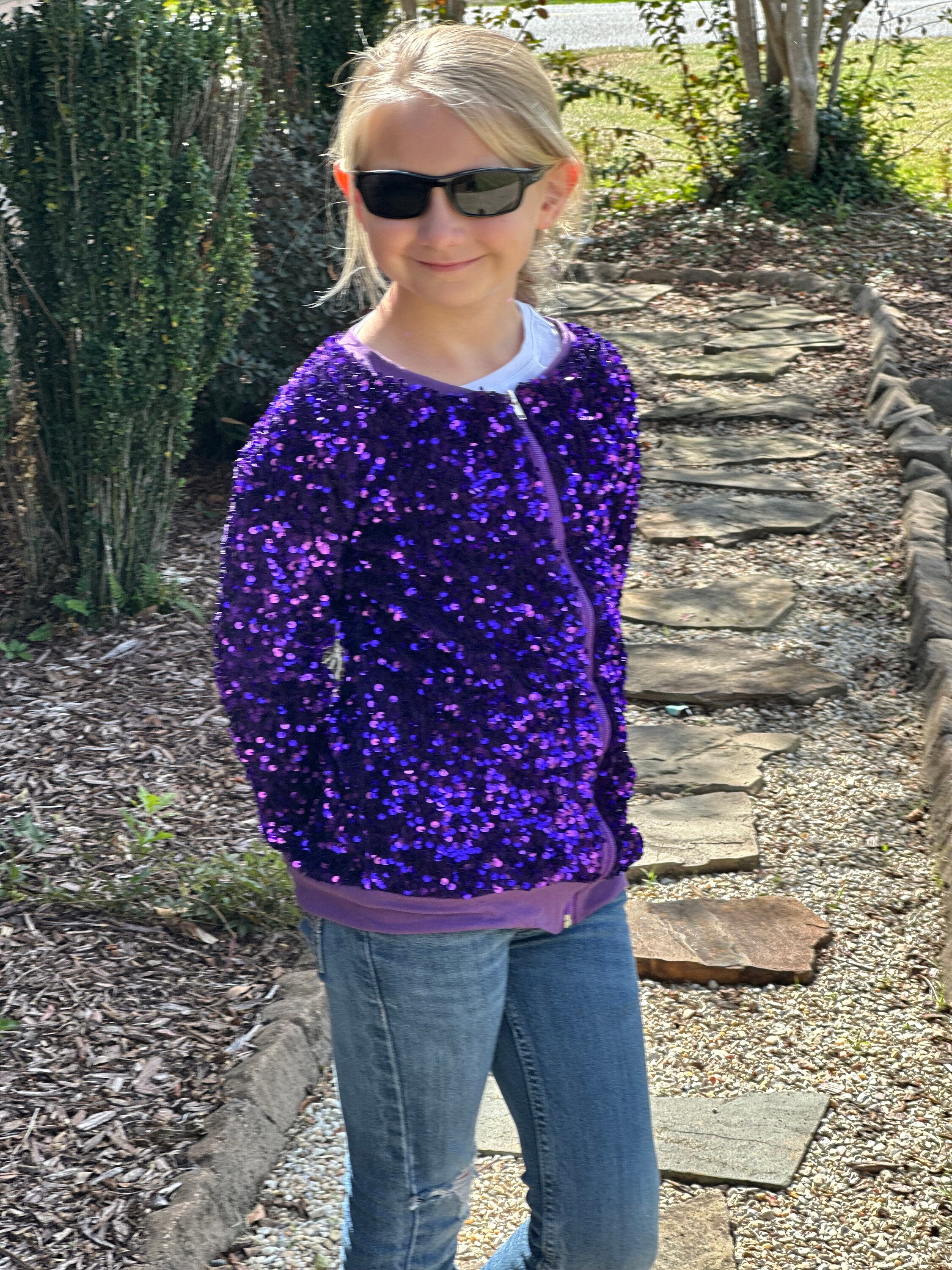 Royal top purple jacket