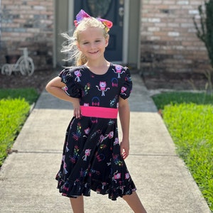 Dj Catnip Bow Back Twirl Dress