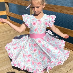 Gerber Daisy Bow Back Twirl Dress