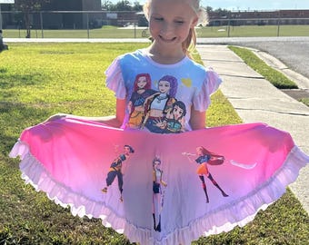 Demon Hunters Bow Back Twirl Dress