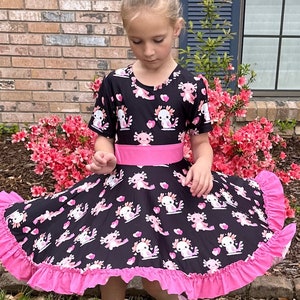 Axolotl Love Twirl Dress