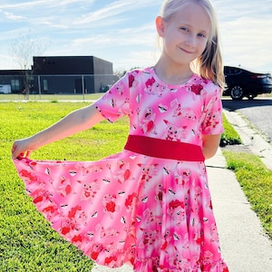 Pocket Characters Valentines Day Twirl Dress