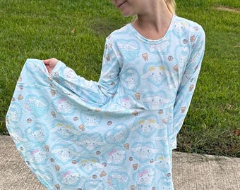 Kawaii Puppy bow back  Twirl Dress