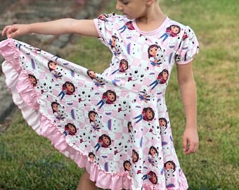 Dollhouse, sprinkles and pandy Twirl Dress