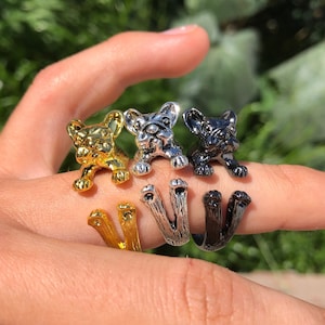 French Bulldog Dog Ring-Boston Terrier Dog Ring, Cute Dog Rings