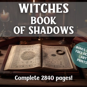 Book Of Shadows - Book Of Shadows Pages - Book Of Shadows Digital - Digital Grimoire - FULL 2840 PAGES - Potions - Rituals - Occult - Witch