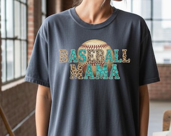 Western Baseball Mama SVG, Leopard Baseball PNG, Game Day Sublimation, Hit The Dang Ball Digital Download