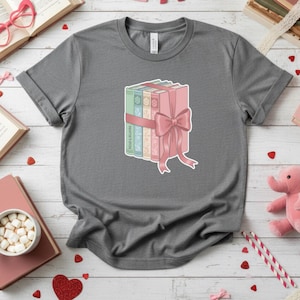 Coquette Book Stack PNG, Reading Bow Clipart, Teacher Read Across America Design, Bookish Era Sublimation