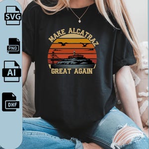 Lustiges Trump MAGA Shirt - Make Alcatraz Great Again T-Shirt - Politisches Alcatraz Gefängnis T-Shirt - Support Trump Grafik T-Shirt - Konservatives Geschenk
