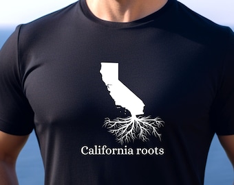 California roots T-Shirt,  Native CalifornianTee, California Pride Tee, Transplant Tee, Icebreaker, Meet People, Make Friends, I Love Calif