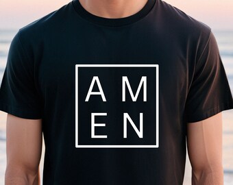 Amen T-Shirt, So Be It, Fun Christian Tee, Christian Witness, Conversation Starter, Icebreaker T-Shirt, Believer T-Shirt, Ministry Tee