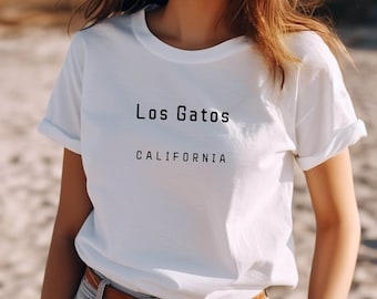 Los Gatos California T-Shirt, Minimalist T-Shirt, Silicon Valley T-Shirt, Icebreaker T-Shirt, New Home T-Shirt, Welcome Gift, USA T-Shirt