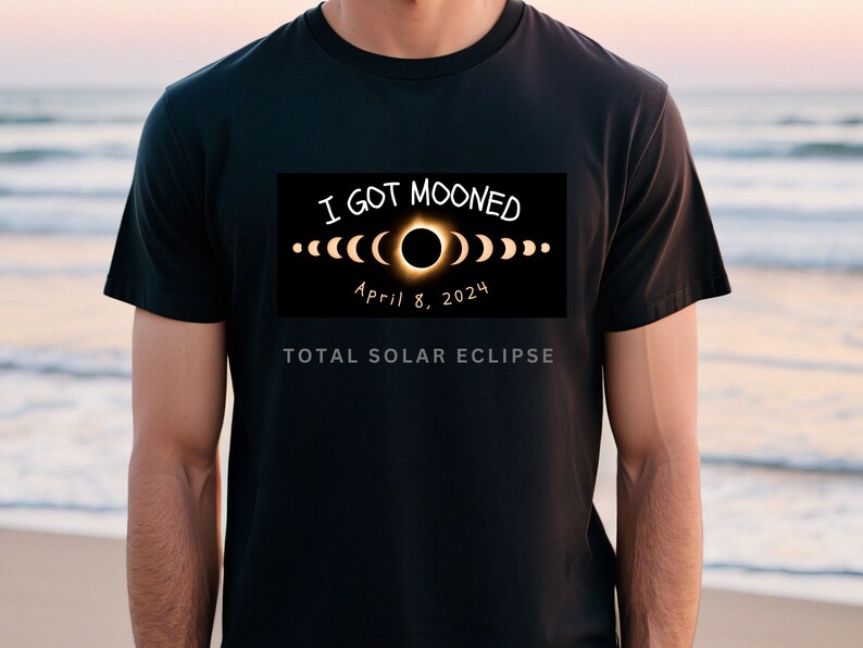 Total Solar Eclipse Tee, I Got Mooned T-shirt, Funny Eclipse Shirt ...