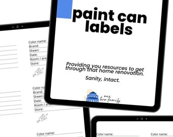 Paint Can Labels | paint can label Avery | paint can label | paint can labels printable