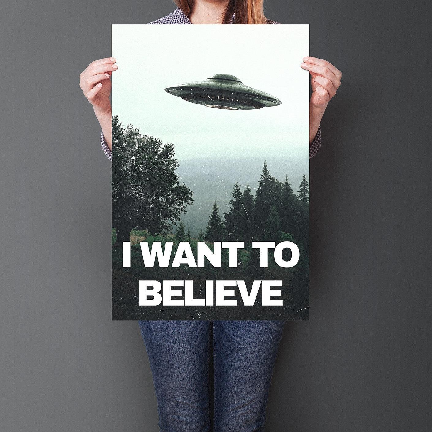 I Want to Believe Poster X Files Enhanced Print, UFO Wall Art - Etsy I Want to Believe Poster X Files Enhanced Print, UFO Wall Art - Etsy