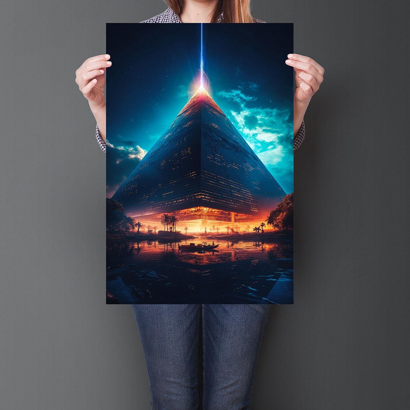 Origin of the Pyramids Poster - Ancient Technology, Pyramids Wall Art ...