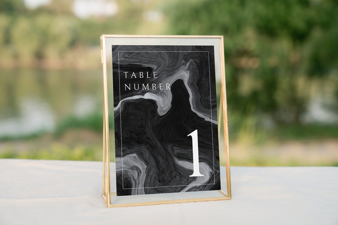 Table Number Make Editable Table Numbers CANVA Template Wedding Table Numbers - Etsy Canada