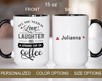 Personalized Coffee Lover Mug, Custom Ceramic Mug, Gift for Friends, Him, Her, Coffee Cup Gift