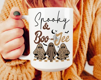 Ghost Coffee Mug Funny Halloween Mug, Spooky Halloween Mug, Ghost Mug Gift Halloween Lover