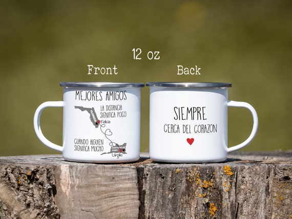 Country to Country Long Distance Friends Mug Custom Best 