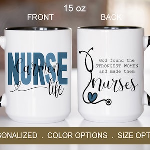 Mug for Nurse Gift Ideas Mug, Custom Nurse Gift, New Nurse Gift with Name, Nurse Graduation Gifts, RN Gift Mug