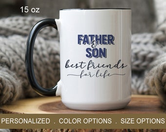 Father Son Mug, Custom Dad Gift for Father's Day, Gift For Dad Birthday