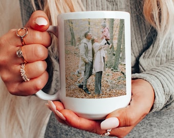 Custom Photo Mug With Photo, Custom Christmas Mug, Personalized Cup, Personalized Photo Mug, Gift For Her Him, Customised Mug