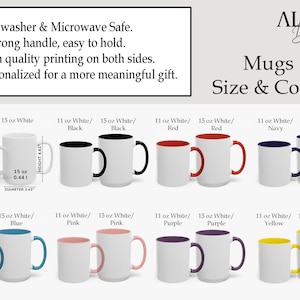 Taza con foto personalizada: Taza de cerámica personalizada, regalo para él/ella imagen 11