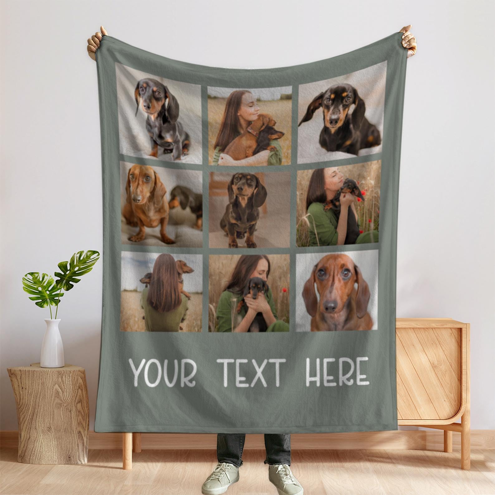 Custom Photo Blanket Personalized Blanket for Mom, Grandma Blanket Gift, Family Blanket, Couple Photo Blanket, Photo Blanket Pet