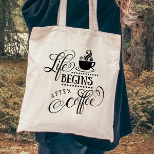 Coffee Tote Bag Aesthetics, Coffee Lovers Gifts, Bff Gifts Xmas, Gift For Friends, Retro Aesthetic Tote