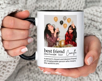 Custom Best Friend Coffee Mug, Best Friend Birthday Gift, Bestie Cup, Friendship Gift for Friend