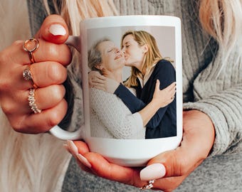 Custom Photo Mug, Personalized Gift for Mom, Mother's Day Gift