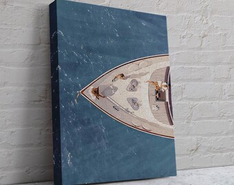 Luxury Yacht Canvas Print: Summer Sailing Art, Ready to Hang
